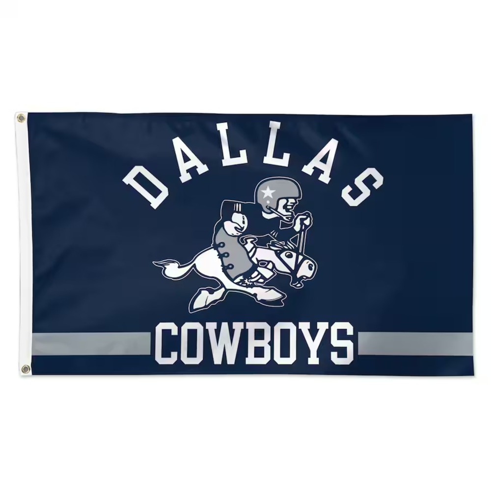 Dallas Cowboys Premium 3x5 Feet Flag Banner, Retro Logo, Metal‎ Grommets New